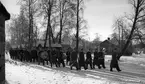 Fallskärmsjägarskolan i Karlsborg 1952.Inryckning.