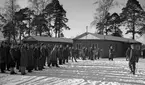 Fallskärmsjägarskolan i Karlsborg 1952.Inryckning.