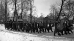 Fallskärmsjägarskolan i Karlsborg 1952.Inryckning.