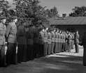 Fallskärmsjägarskolan i Karlsborg 1953.FJS-dagen.Utdelning Örnen.