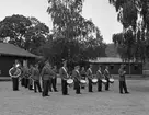 Fallskärmsjägarskolan i Karlsborg 1958.Örnparad.