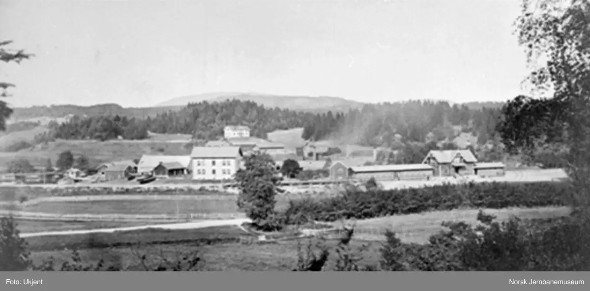 Oversiktsbilde fra Lysaker med stasjonen