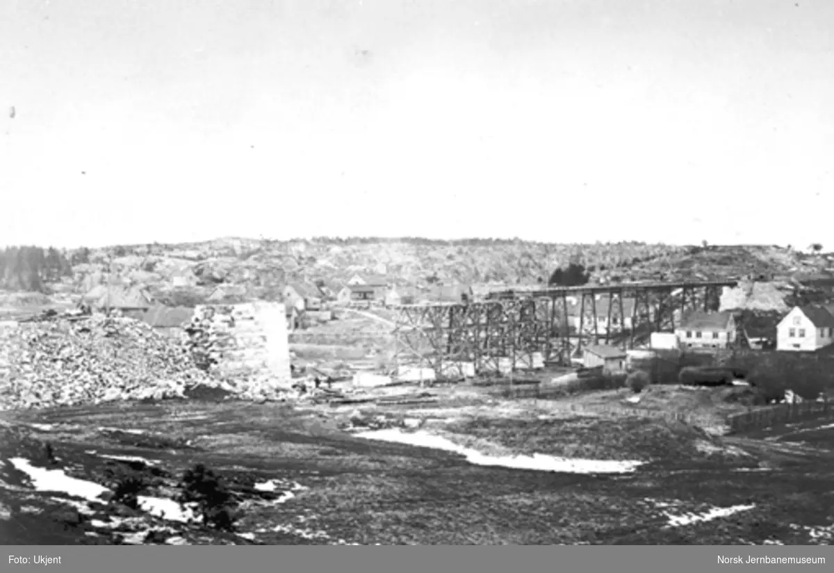 Hølen viadukt under bygging