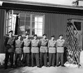 Fallskärmsjägarskolan i Karlsborg 1956.Grupp.