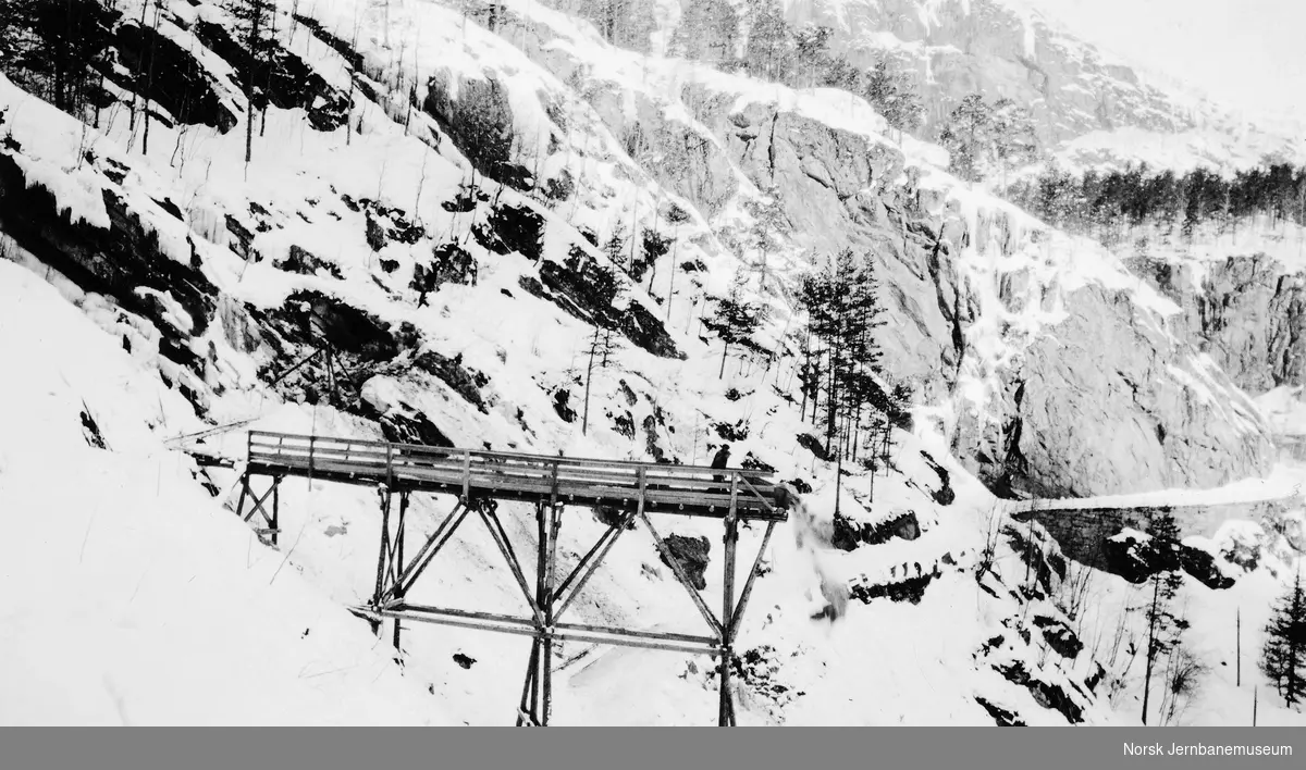 Tippbukk ved tunnelinnslag i Skjervet, pel 1590