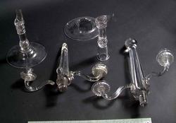 Glass fra Nøstetangen glassverk på Norsk Folkemuseum