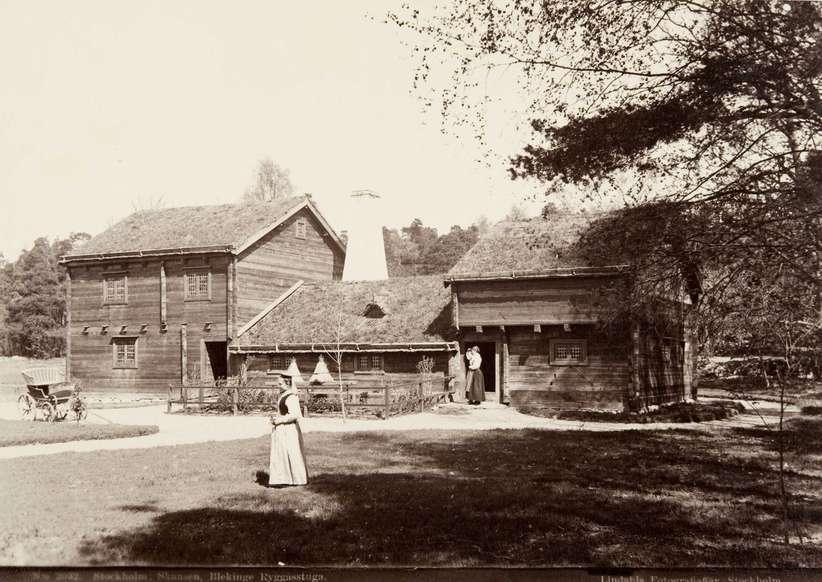 Skansen, Stockholm.
Blekinge Ryggåsstuga sett utenfra