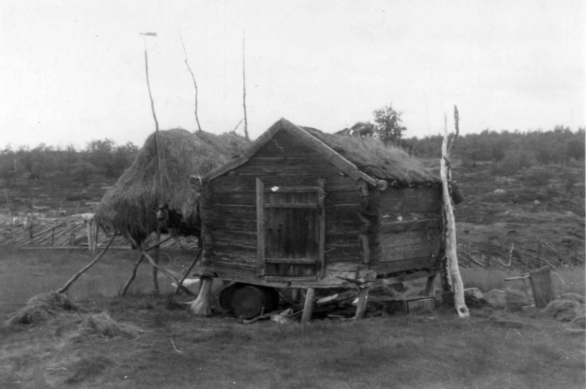 Stabbur på Johan Mikkelsen Utsis gård, Hemmujavve 1953.