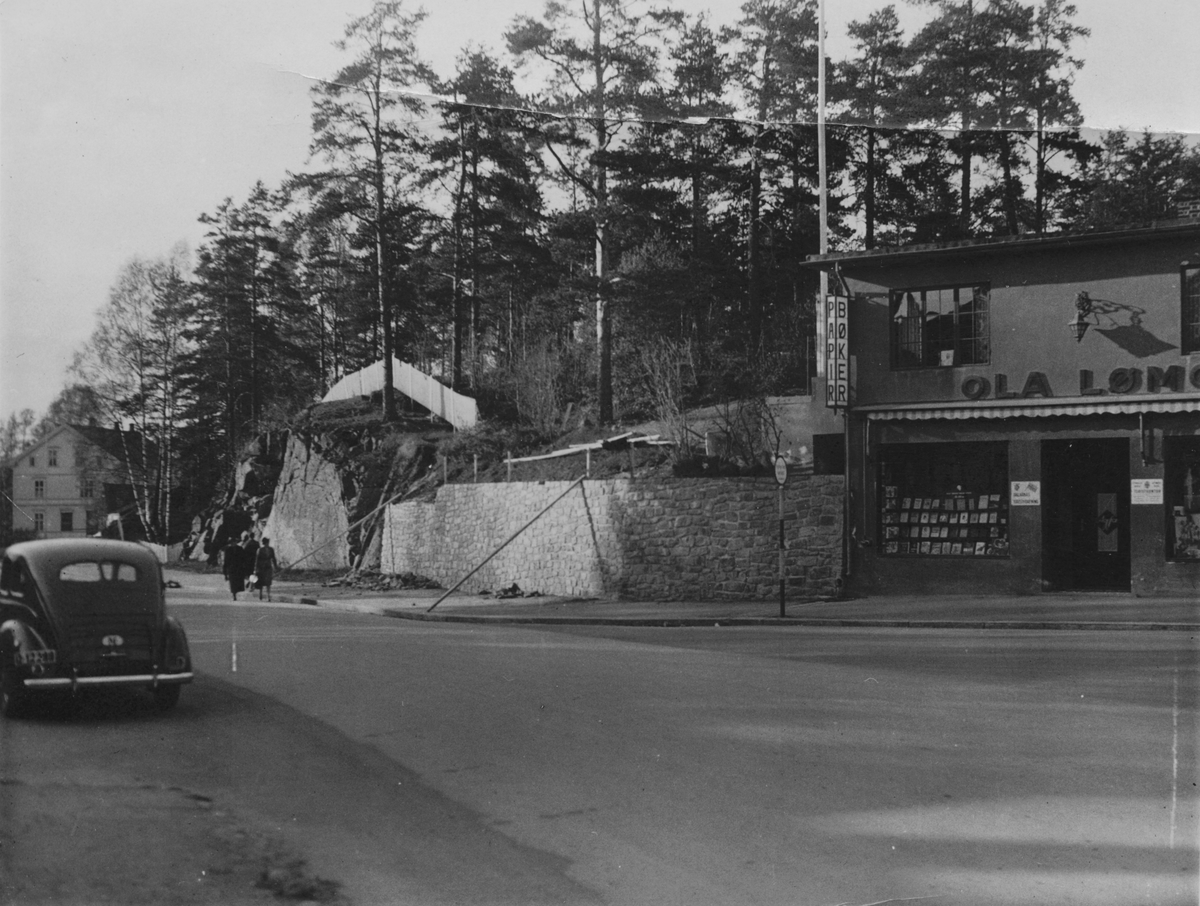 Krysset Storgata / St. Olavs gate, Leiret, Elverum. 