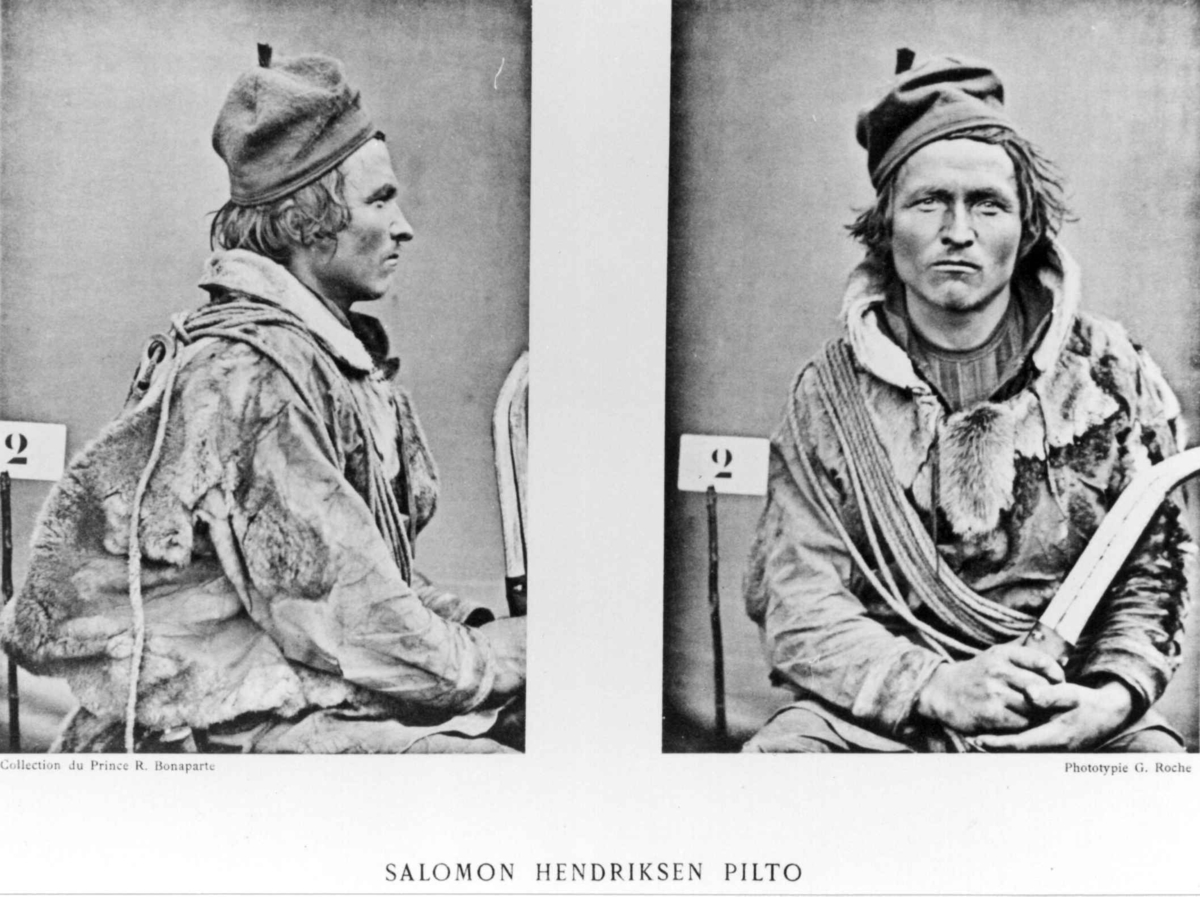 Roland Bonaparte sin samling. 
Portrett av Salomon Henriksson Pilto. Inngår i Bonapartes sameportretter som nr. 2.
Bonaparte