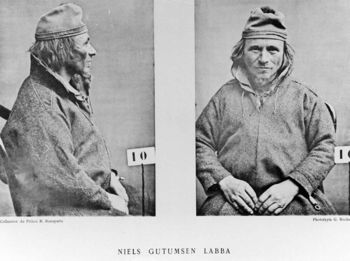 Roland Bonaparte sin samling. 
Portrett av Nils Guttormson Labba. Inngår i Bonapartes sameportretter som nr. 10.
Bonaparte