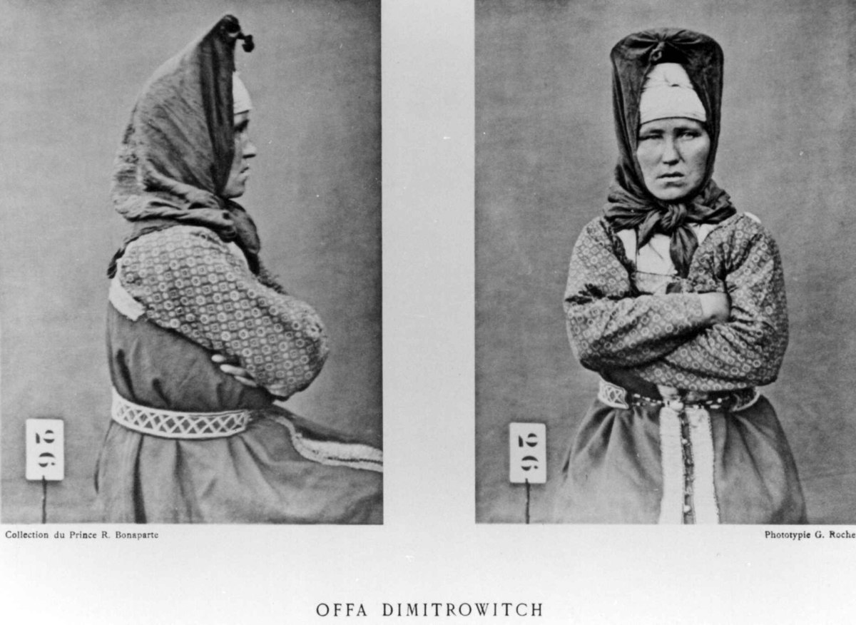 Roland Bonaparte sin samling. 
Portrett av Offa Dimitrowitch. Inngår i Bonapartes sameportretter som nr. 26.
Bonaparte