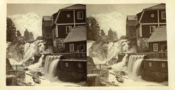 Stereoskopi. Vannkraftverk, ukjent sted.