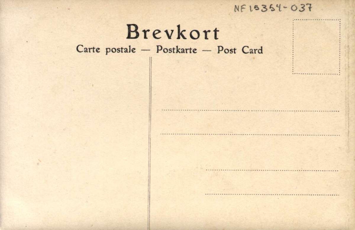 Postkort. Bildet viser de svensk-norske forhandlingene om unionsoppløsning, i Frimurerlosjen i Karlstad i august-september 1905. På nærmeste side av bordet sitter Sveriges forhandlere, på bortre side Norges forhandlere - med statsminister Christian Michelsen og utenriksminister Jørgen Løvland som nummer to og en fra høyre.