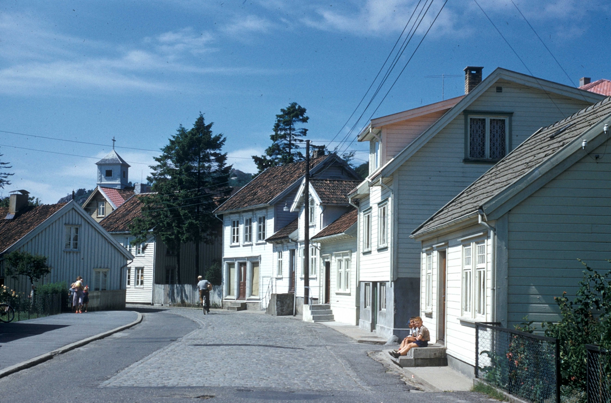 Trehus bebyggelse i Mandal.