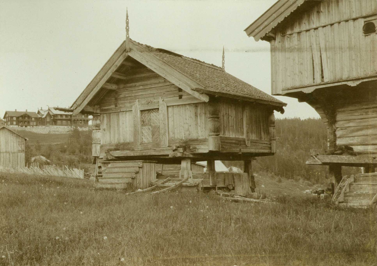 Stabbur, Bolkesjø, Gransherad, Notodden, Telemark. Fotografert 1907.