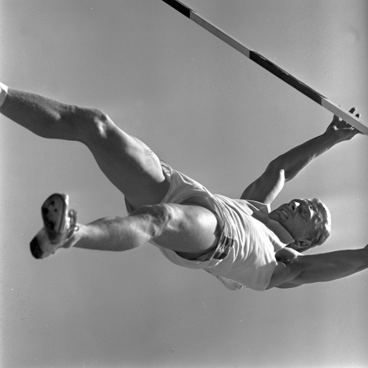 Serie. Sport. NM i friidrett på Gjøvik.
Fotografert 1964.
