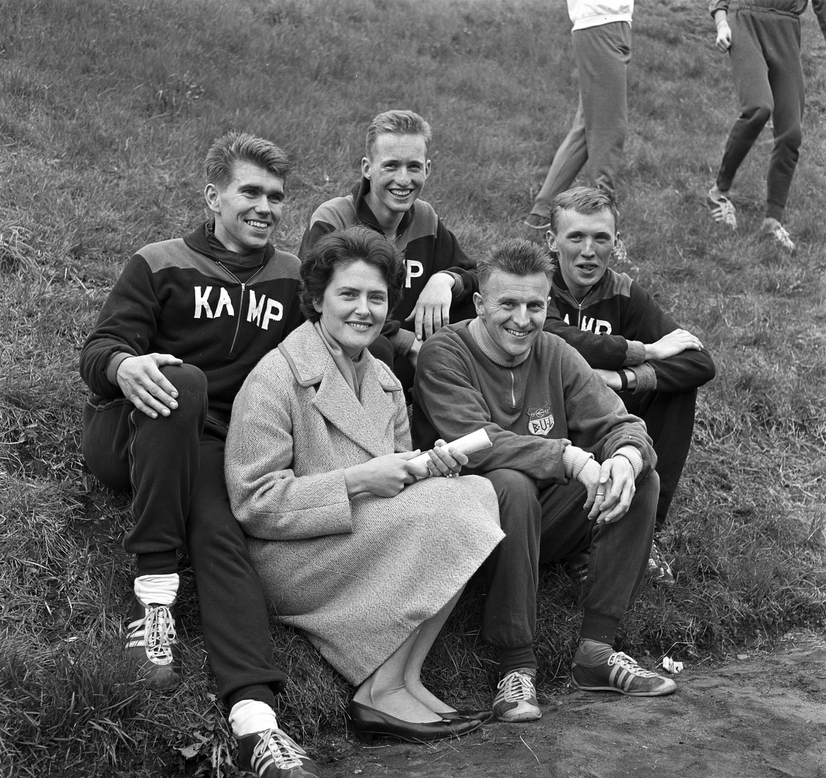 Serie. Sport. Fra Holmenkollstafetten.
Fotografert 1962. 
