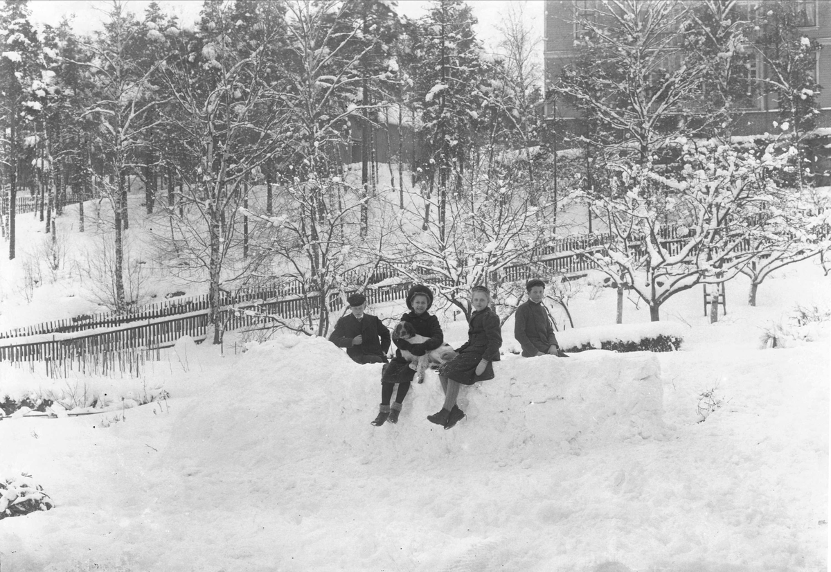 Serie bilder, noe fra Drøbak, Frogn, Akershus. Muligens noe fra Valdres. Familieliv, antagelig  familiene Hansen, Lund og Samuelson ca 1900-1905.