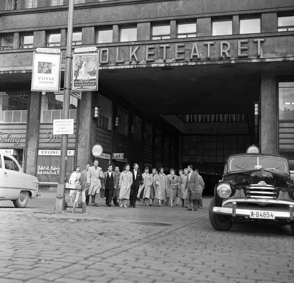 Serie.Tsjekkoslovakiske dansere i Oslo.
Fotografert 1956

