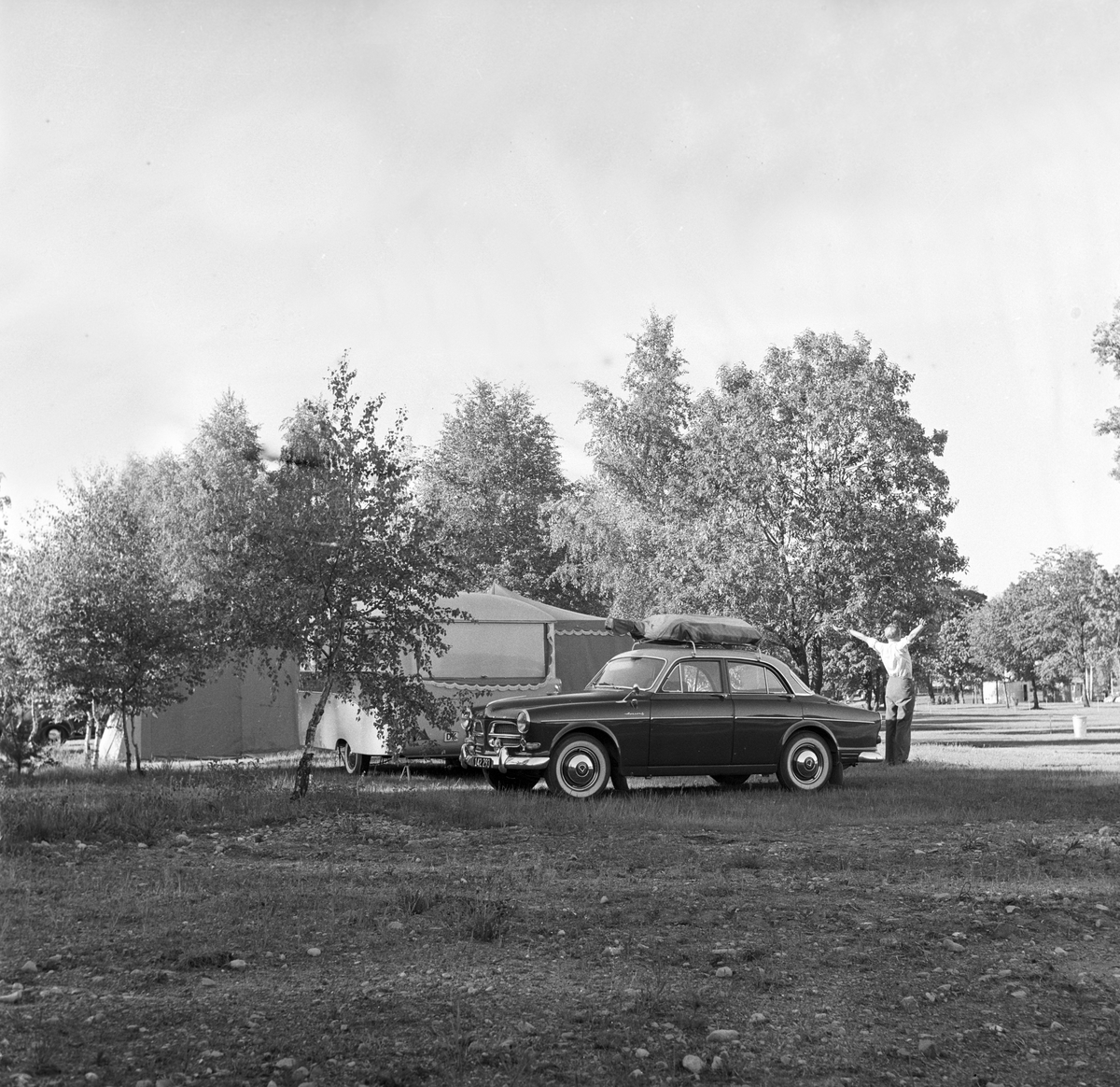 Serie. Bogstad Camping, Oslo. Fotografert 1959.

