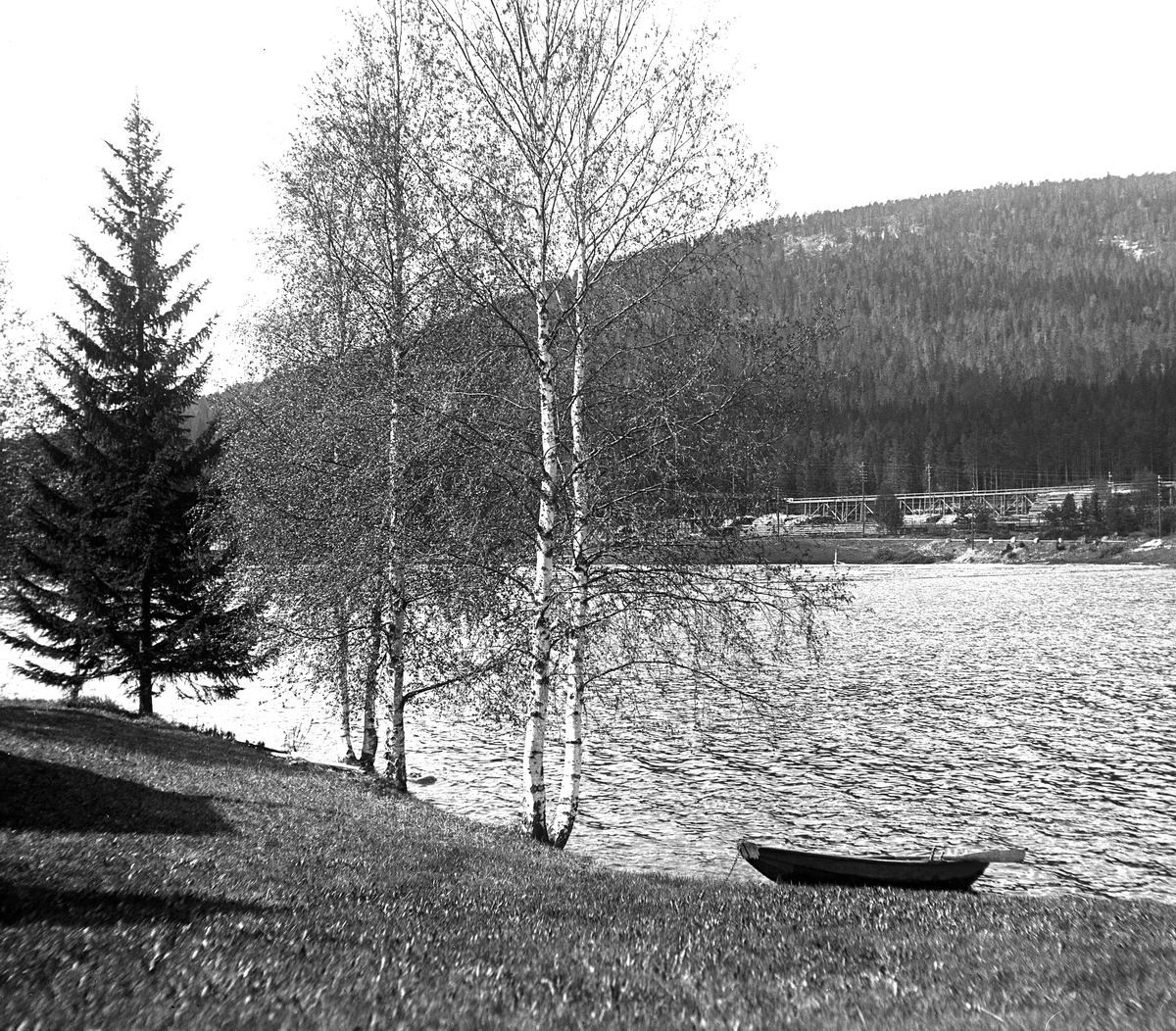 Fra Harestuvatnet. Fotografert 1921.