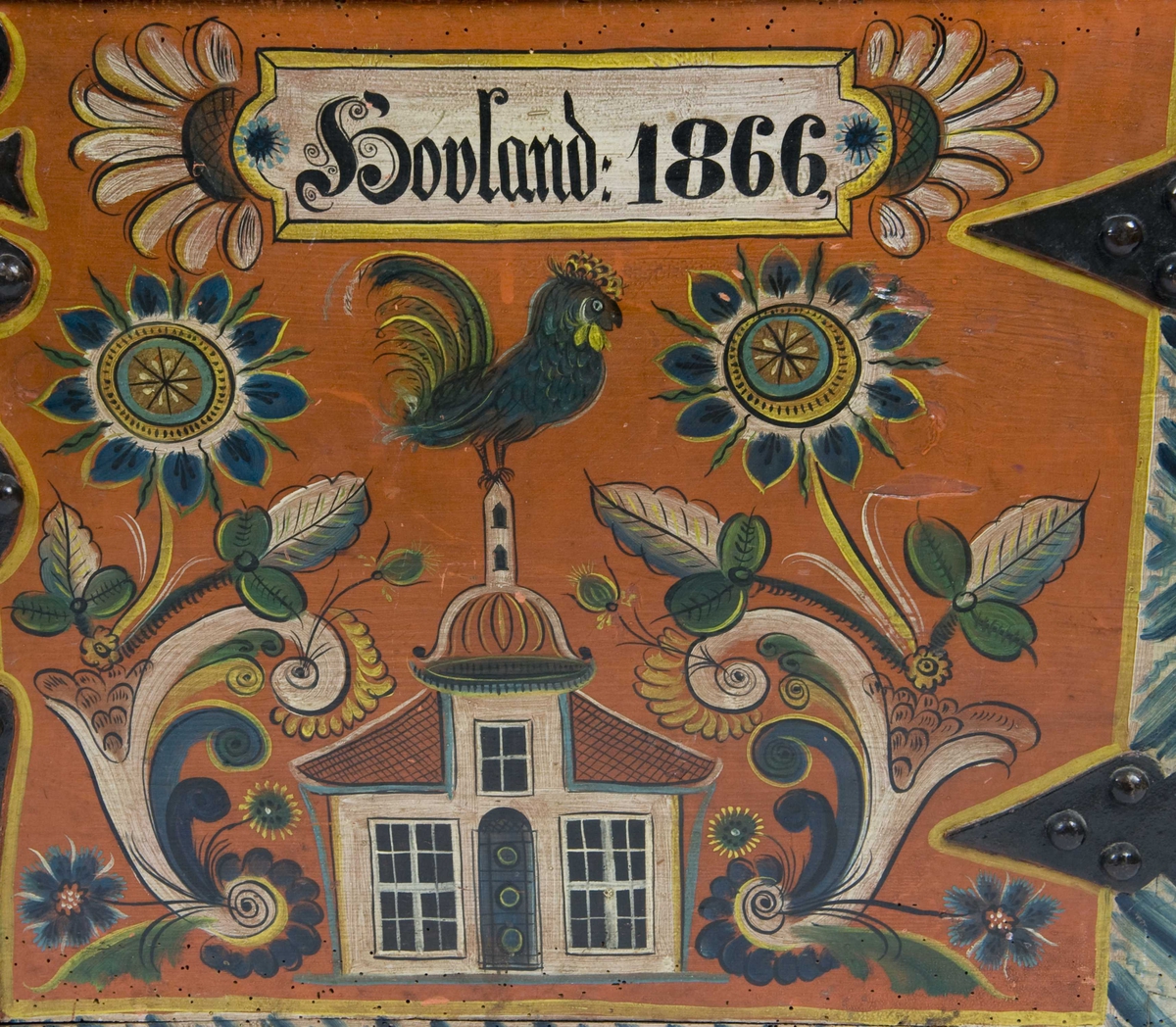 Kiste malt av Annanias Tveit.