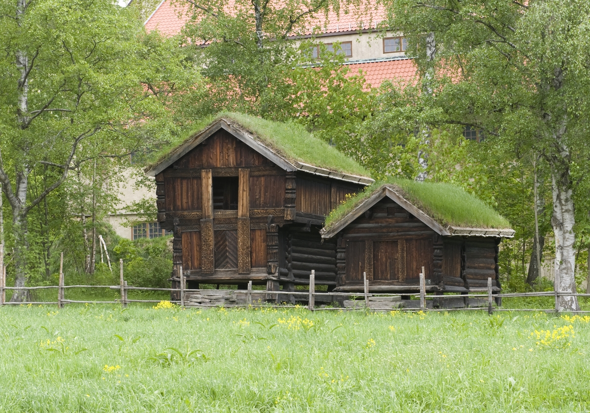 Norsk Folkemuseum, mai 2010. Loft og bur fra Rofshus, Mo, Vest-Telemark.