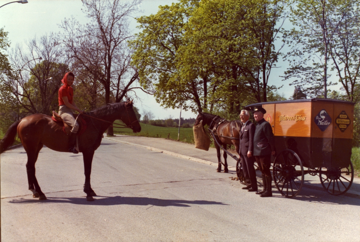 Tiedemanns tobakksvogn i forbindelse med Tiedemanns Tobaksfabriks 200-årsjubileum i 1978.