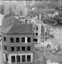 Hus blir revet, Grønland, Oslo 1956.
