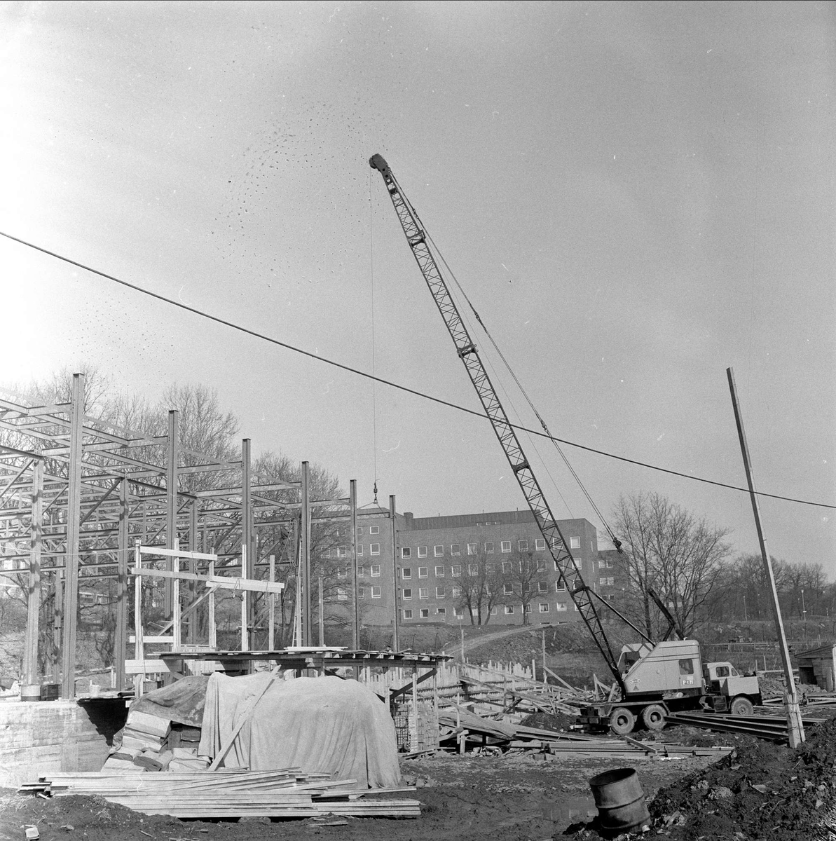 Stor kran, anleggsvirksomhet, Oslo, 19.03.1959.