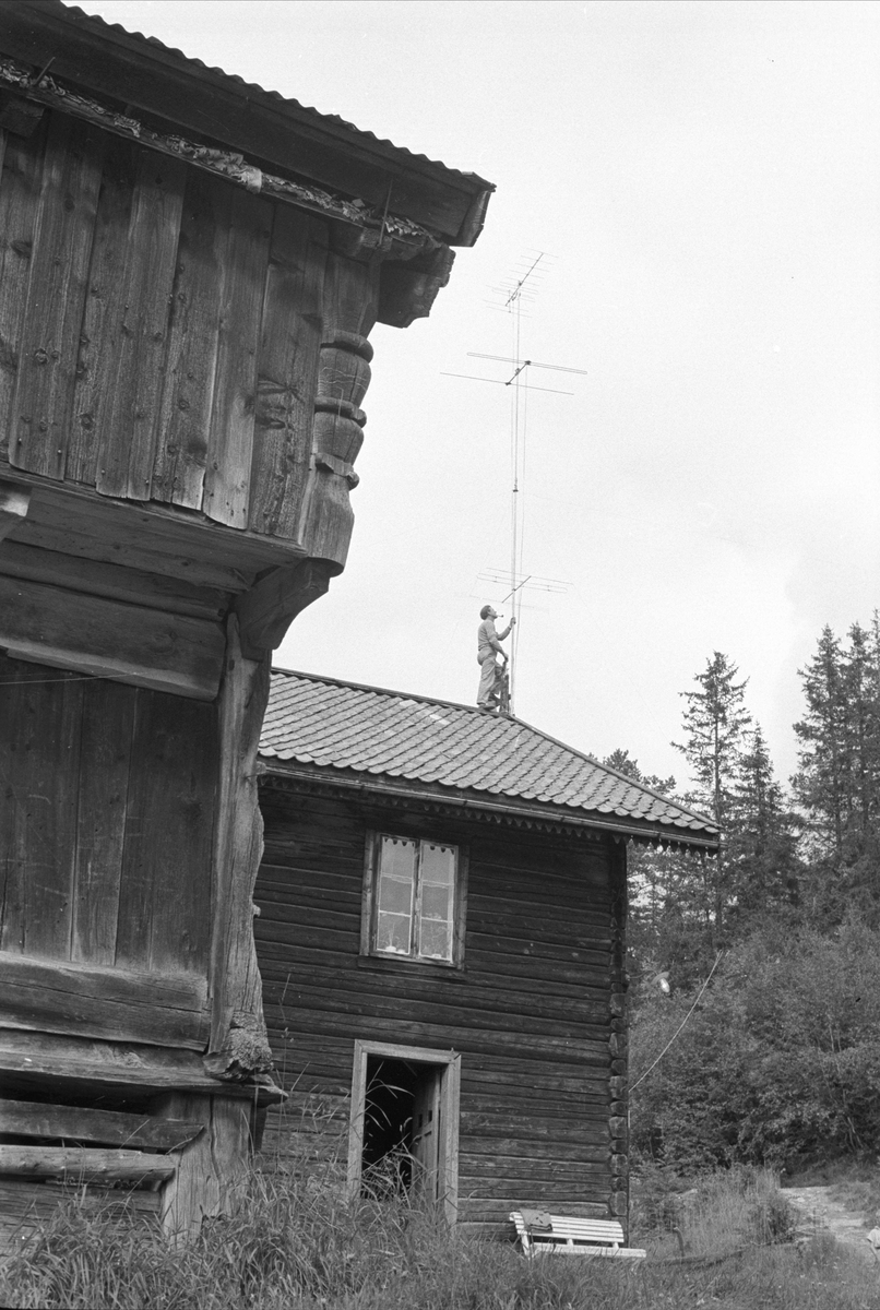 Dalen, Tokke, september 1960. Gamle hus.