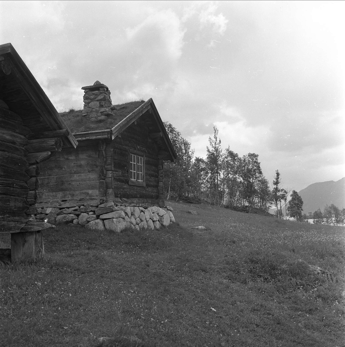 Rauland, Telemark, juli 1962. Bygninger.