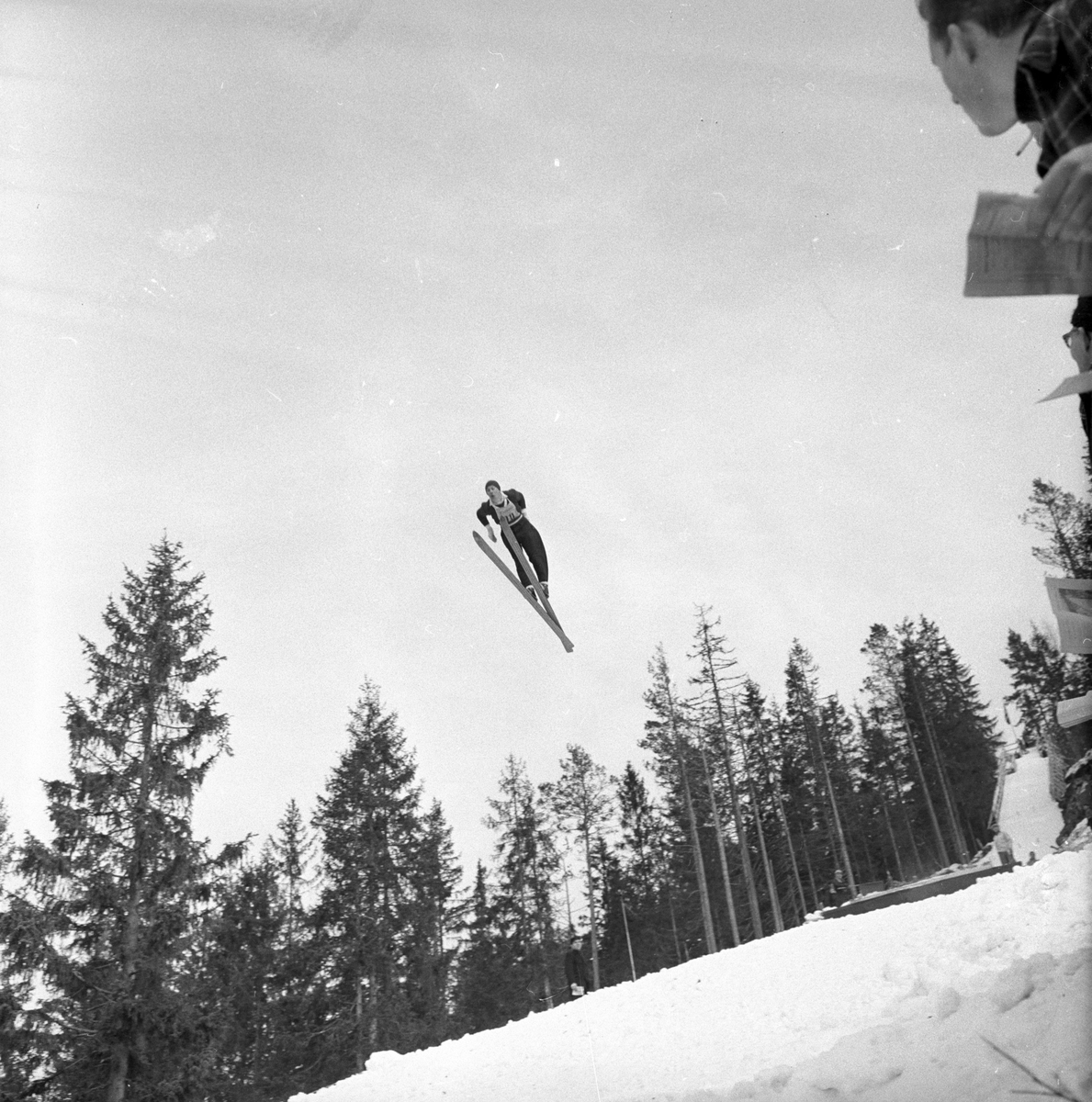 Modum, Vikersund, 10.03.1952, hopprenn i Vikersundbakken.