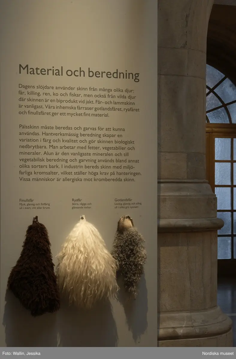 Utställningsdokumentation Slöjdjul skinn 2003.
