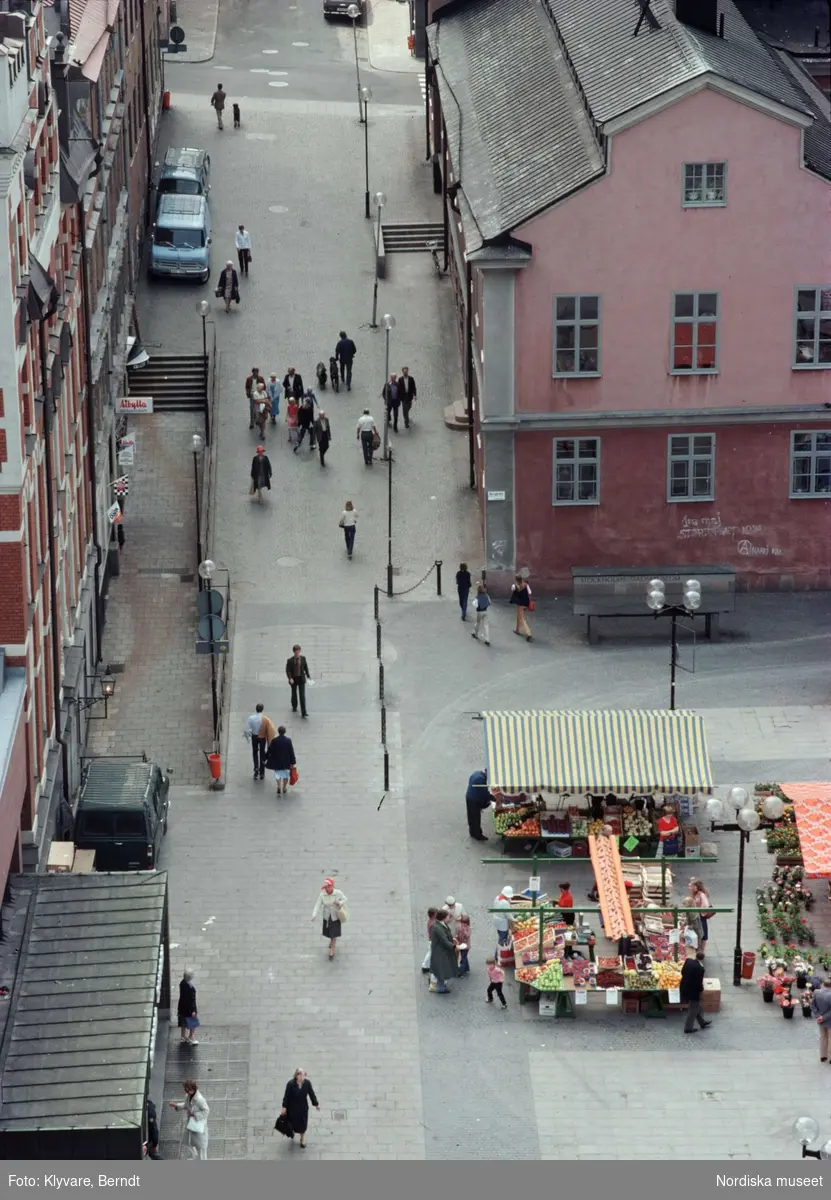 Torghandel vid Stockholms stadsmuseum, Södermalms torg, vid Slussen.