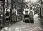 Kullor på Skansen, fr v Gjers Kerstin, Onils Maria, Björk Brita, Kaj Karin.