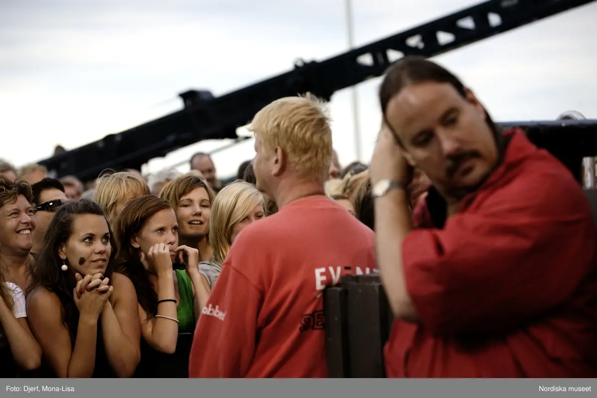 Allsång på Skansen 15 juli 2008. Publik.