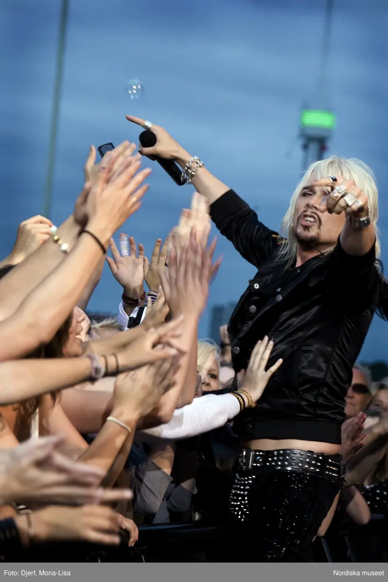 Allsång på Skansen 15 juli 2008. Publik.