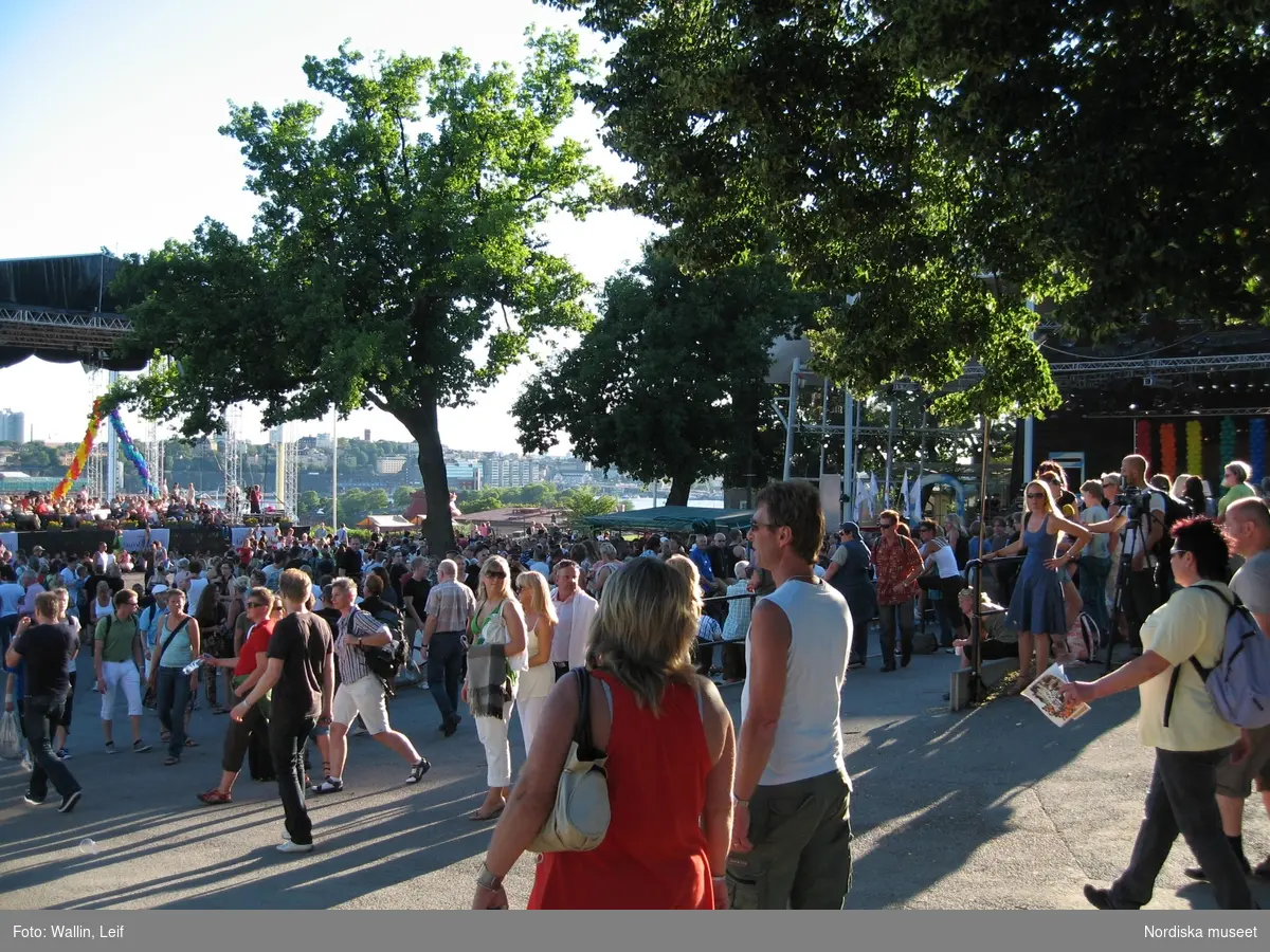 EuroPride 2008 - 25 juli till 3 augusti i Stockholm. Festival för homosexuella, bisexuella och transpersoner. Invigningen av Pridefestivalen på Skansen.