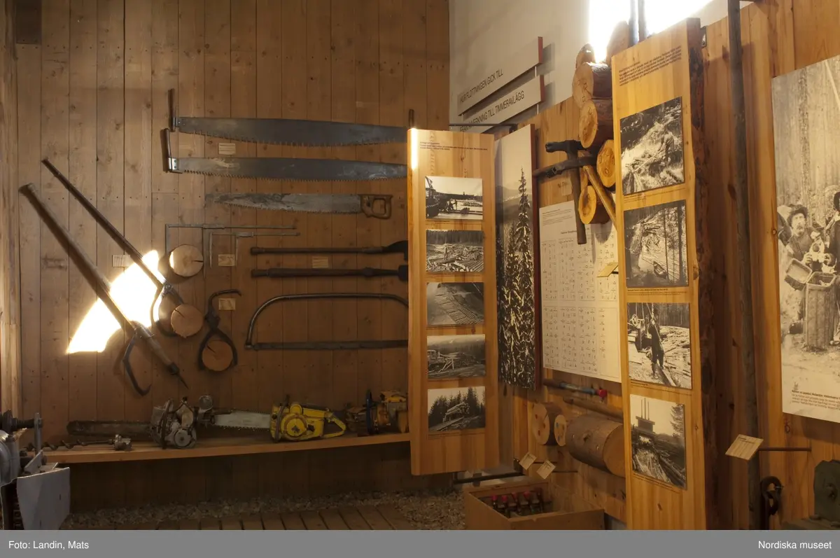 Dalälvarnas flottningsmuseum i Gysinge. Museiutställning.