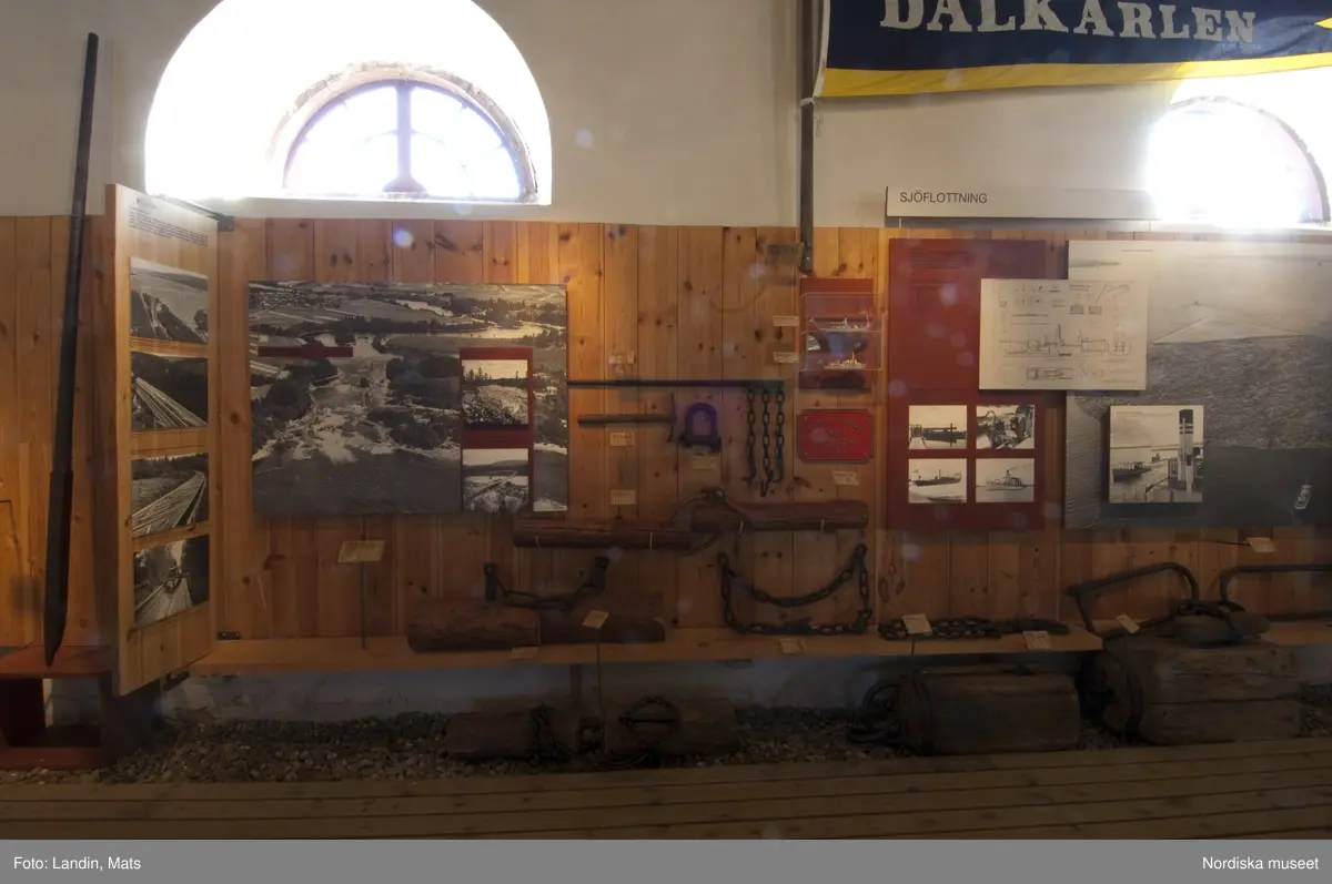 Dalälvarnas flottningsmuseum i Gysinge. Museiutställning.