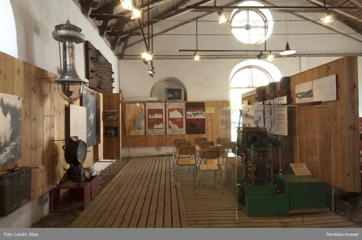Dalälvarnas flottningsmuseum i Gysinge. Museiutställning.