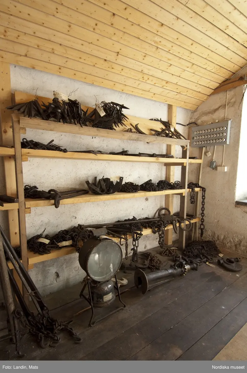 Dalälvarnas flottningsmuseum i Gysinge. Förrådsbyggnad.