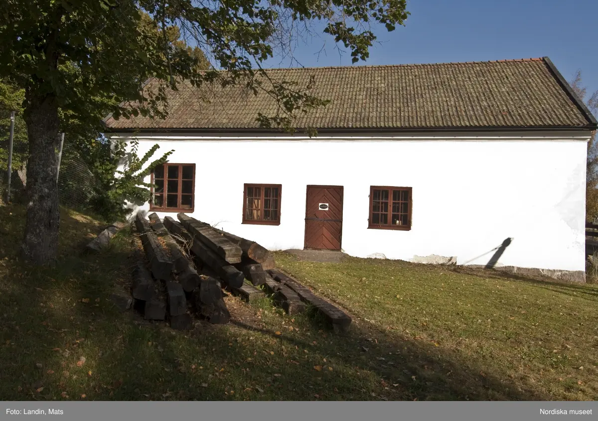 Dalälvarnas flottningsmuseum i Gysinge. Förrådsbyggnad.