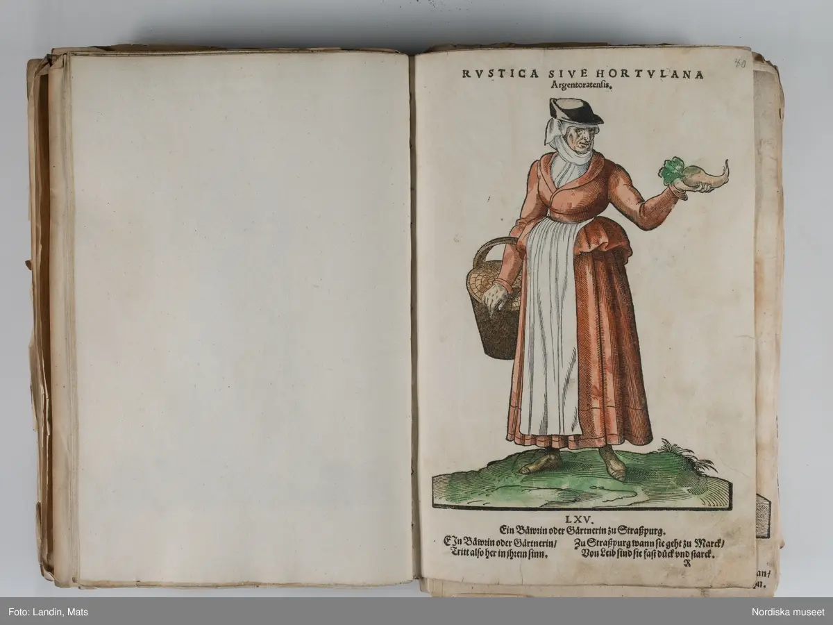 Bilder av och ur boken Trachtenbuch av Hans Weigel, tryckt 1577 i Nürnberg. Original i Nordiska museets bibliotek.

Habitvs Præcipvorvm Popvlorvm, Tam Virorvm Qvam fœminarum Singulari arte depicti.
Dräkt, dräktskick bilder från Europa, Afrika, Orienten och nya Amerika.