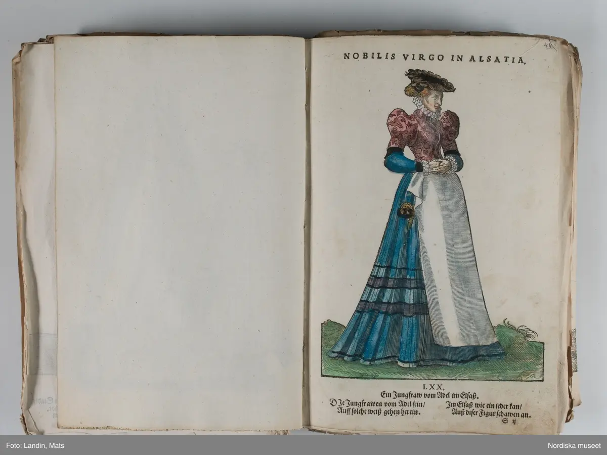Bilder av och ur boken Trachtenbuch av Hans Weigel, tryckt 1577 i Nürnberg. Original i Nordiska museets bibliotek.

Habitvs Præcipvorvm Popvlorvm, Tam Virorvm Qvam fœminarum Singulari arte depicti.
Dräkt, dräktskick bilder från Europa, Afrika, Orienten och nya Amerika.