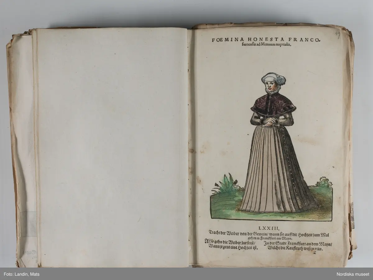 Bilder av och ur boken Trachtenbuch av Hans Weigel, tryckt 1577 i Nürnberg. Original i Nordiska museets bibliotek.

Habitvs Præcipvorvm Popvlorvm, Tam Virorvm Qvam fœminarum Singulari arte depicti.
Dräkt, dräktskick bilder från Europa, Afrika, Orienten och nya Amerika.