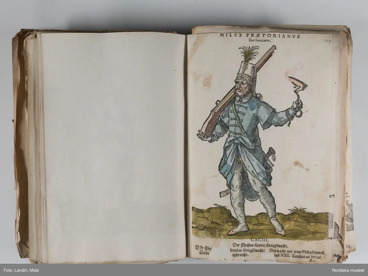 Bilder av och ur boken Trachtenbuch av Hans Weigel, tryckt 1577 i Nürnberg. Original i Nordiska museets bibliotek.

Habitvs Præcipvorvm Popvlorvm, Tam Virorvm Qvam fœminarum Singulari arte depicti.
Dräkt, dräktskick bilder från Europa, Afrika, Orienten och nya Amerika.