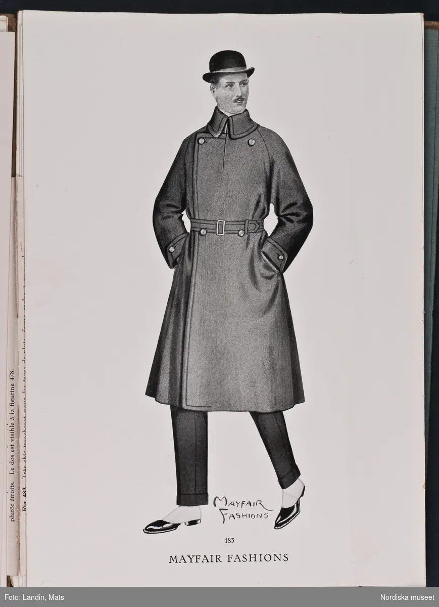 Herrmode, katalog Mayfair Fashions sommaren 1921.